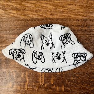 Dog terrycloth bucket hat
